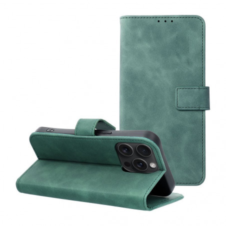 Apple iPhone 15 Pro Portefeuilles TENDER Book Vert