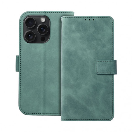 Apple iPhone 15 Pro Portefeuilles TENDER Book Vert