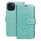 Apple iPhone 15 Portefeuilles MEZZO Book Mandala  Vert