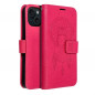 Apple iPhone 15 Portefeuilles MEZZO Book Capteurs de rêve  Magenta