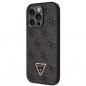 Apple iPhone 14 Pro Coque Guess Metal Logo Starss Crossbody Élégant  Noir