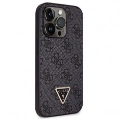 Apple iPhone 14 Pro Coque Guess Metal Logo Starss Crossbody Élégant  Noir