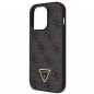 Apple iPhone 14 Pro Coque Guess Metal Logo Starss Crossbody Élégant  Noir