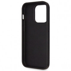 Apple iPhone 14 Pro Coque Guess Metal Logo Starss Crossbody Élégant  Noir