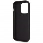 Apple iPhone 14 Pro Coque Guess Metal Logo Starss Crossbody Élégant  Noir