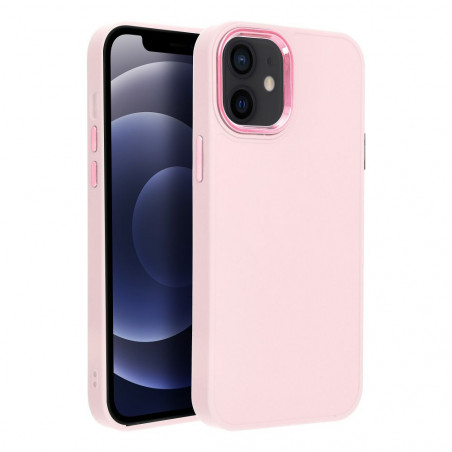 Apple iPhone 12 mini Coque FRAME Élégant  Rose poudré
