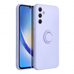 Samsung Galaxy A34 Coque Silicone ring Violet (Violet)