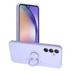 Samsung Galaxy A54 Coque Silicone ring Violet (Violet)