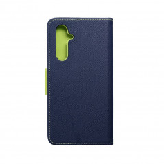 Samsung Galaxy A54 Portefeuilles Fancy Book Marine / Citron vert