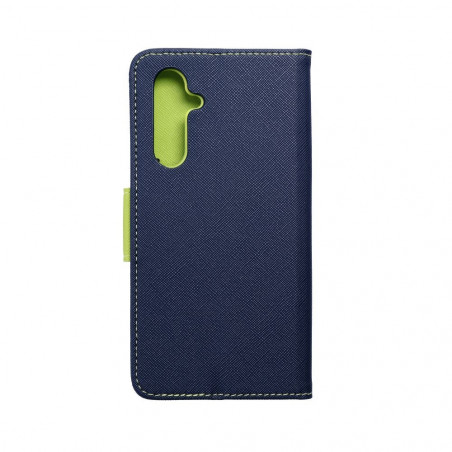 Samsung Galaxy A54 Portefeuilles Fancy Book Marine / Citron vert
