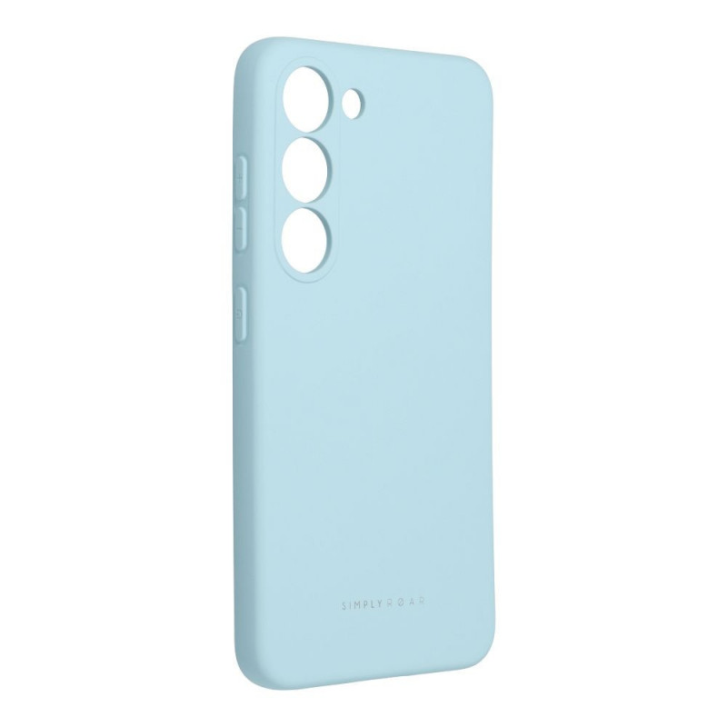 Samsung Galaxy S23 5G Coque Roar Space Monochromatique, Élégant  Bleu ciel