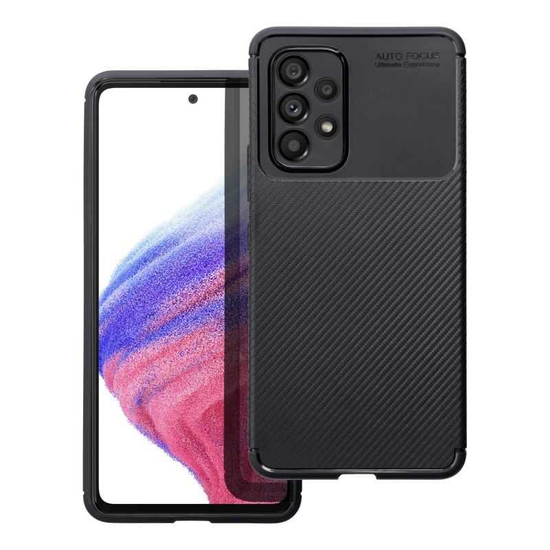 Samsung Galaxy A54 Coque Carbon premium Élégant  Noir