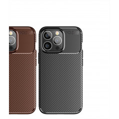 Samsung Galaxy A14 LTE Coque Carbon premium Élégant  Noir