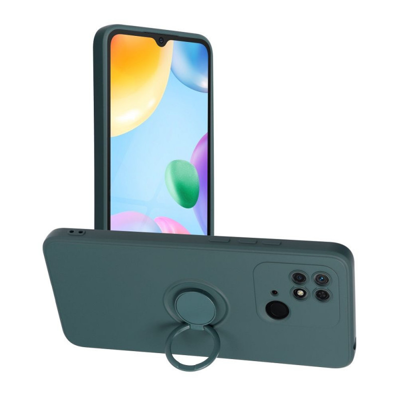 XIAOMI Redmi 10C Coque Silicone ring Vert