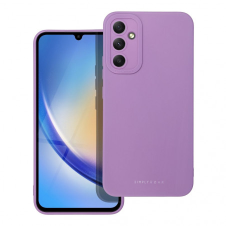 Samsung Galaxy A34 Coque Roar Luna Monochromatique, Élégant, Un accessoire esthétique  Violet (Violet)