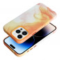 Apple iPhone 14 Pro Max Coque Leather Mag Cover Élégant  MagSAFE  Éclaboussure d'orange
