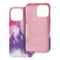 Apple iPhone 14 Pro Max Coque Leather Mag Cover Élégant  MagSAFE  Éclaboussure violette