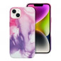 Apple iPhone 14 Plus Coque Leather Mag Cover Élégant  MagSAFE  Éclaboussure violette