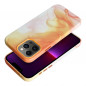 Apple iPhone 13 Pro Max Coque Leather Mag Cover Élégant  MagSAFE  Éclaboussure d'orange