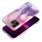 Apple iPhone 13 Pro Max Coque Leather Mag Cover Élégant  MagSAFE  Éclaboussure violette
