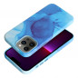 Apple iPhone 13 Pro Max Coque Leather Mag Cover Élégant  MagSAFE  Éclaboussure bleue
