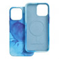 Apple iPhone 13 Pro Max Coque Leather Mag Cover Élégant  MagSAFE  Éclaboussure bleue