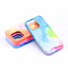 Apple iPhone 13 Pro Max Coque Leather Mag Cover Élégant  MagSAFE  Tâche de couleur