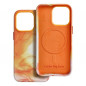 Apple iPhone 13 Pro Coque Leather Mag Cover Élégant  MagSAFE  Éclaboussure d'orange