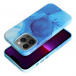 Apple iPhone 13 Pro Coque Leather Mag Cover Élégant  MagSAFE  Éclaboussure bleue