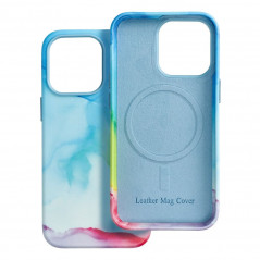 Apple iPhone 13 Pro Coque Leather Mag Cover Élégant  MagSAFE  Tâche de couleur