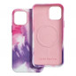 Apple iPhone 12 Coque Leather Mag Cover Élégant  MagSAFE  Éclaboussure violette