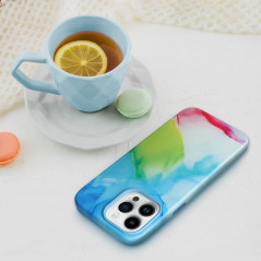 Apple iPhone 12 Pro Max Coque Leather Mag Cover Élégant  MagSAFE  Tâche de couleur