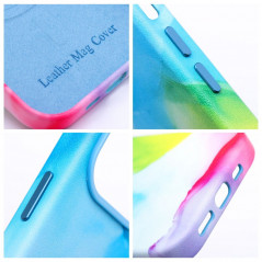 Apple iPhone 12 Pro Max Coque Leather Mag Cover Élégant  MagSAFE  Tâche de couleur