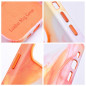 Apple iPhone 12 Pro Coque Leather Mag Cover Élégant  MagSAFE  Éclaboussure d'orange