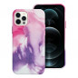 Apple iPhone 12 Pro Coque Leather Mag Cover Élégant  MagSAFE  Éclaboussure violette