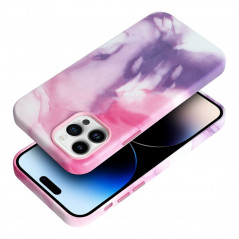 Apple iPhone 12 Pro Coque Leather Mag Cover Élégant  MagSAFE  Éclaboussure violette