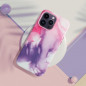 Apple iPhone 12 Pro Coque Leather Mag Cover Élégant  MagSAFE  Éclaboussure violette