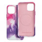 Apple iPhone 12 Pro Coque Leather Mag Cover Élégant  MagSAFE  Éclaboussure violette