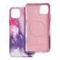 Apple iPhone 11 Pro Max Coque Leather Mag Cover Élégant  MagSAFE  Éclaboussure violette