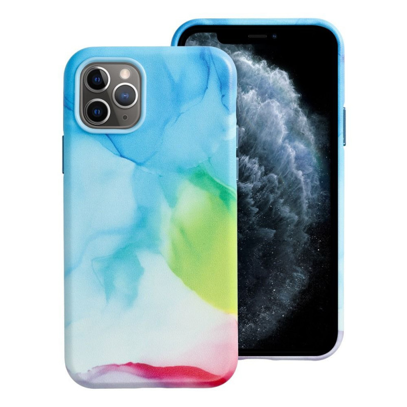Apple iPhone 11 Pro Coque Leather Mag Cover Élégant  MagSAFE  Tâche de couleur