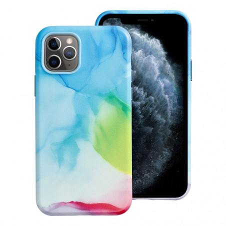 Apple iPhone 11 Pro Coque Leather Mag Cover Élégant  MagSAFE  Tâche de couleur