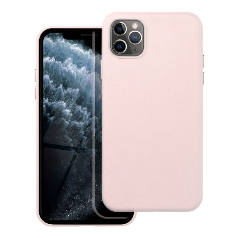 Apple iPhone 11 Pro Max Coque Leather Mag Cover Élégant  MagSAFE  Rose sable