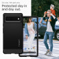 Google Pixel 6 Coque Spigen Armor Fibre de carbone, Élégant  Noir
