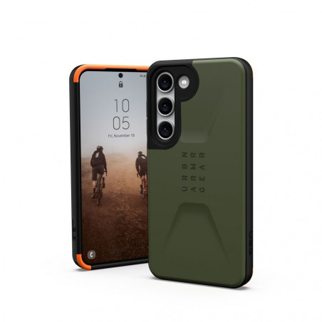 Samsung Galaxy S23 5G Coque Urban Armor Gear Civilian Étui haut de gamme  MagSAFE  Olive