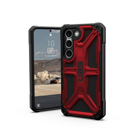 Samsung Galaxy S23 5G Coque Urban Armor Gear Monarch Étui haut de gamme  MagSAFE  Cramoisi