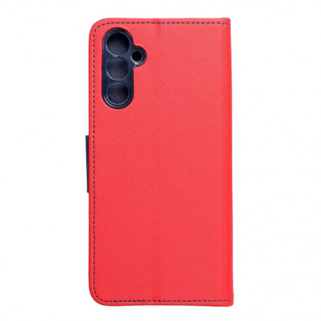 Samsung Galaxy A14 5G Portefeuilles Fancy Book Rouge / Marine