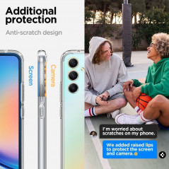 Samsung Galaxy A34 Coque Spigen Ultra Hybrid Clair comme du cristal  Transparent