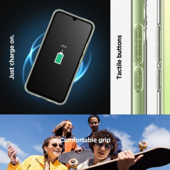 Samsung Galaxy A34 Coque Spigen Ultra Hybrid Clair comme du cristal  Transparent