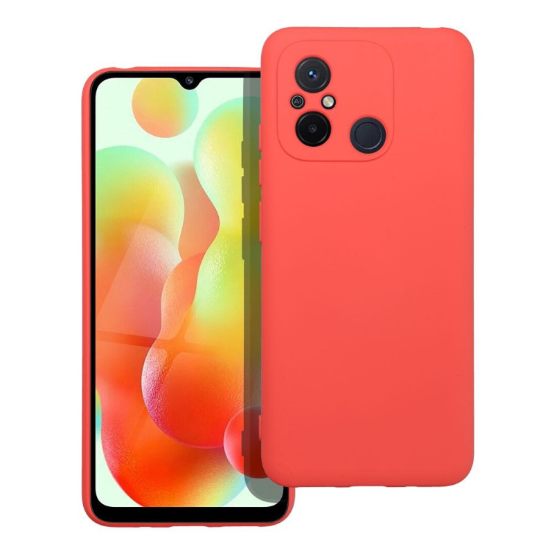 XIAOMI Redmi 12C Coque Silicone Élégant  Pêche