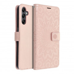 Samsung Galaxy A14 LTE Portefeuilles MEZZO Book Mandala  Or rose